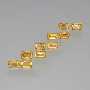 Medium-Light Orange-Gold Citrine Gem - 0.7ct Octagon Facet (ID: 370872)
