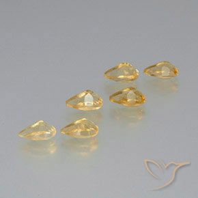 Citrine Gemstones in 8 x 5 mm (calibrated) Size for Sale, Citrine Stones in Golden Color