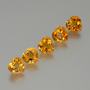 1.2ct Heart Facet Yellow Golden Citrine Gem for sale 1.2ct Heart Facet Yellow Golden Citrine Gem (ID: 371511)