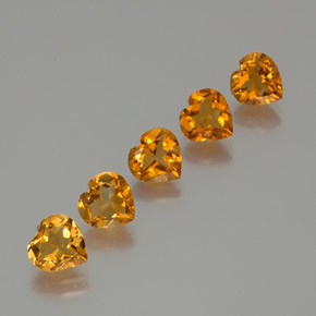 0.9ct Heart Facet Yellow Golden Citrine Gem for sale 0.9ct Heart Facet Yellow Golden Citrine Gem (ID: 371518)