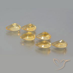 Citrine Gemstones in 8 x 5 mm (calibrated) Size for Sale, Citrine Stones in Gold Color