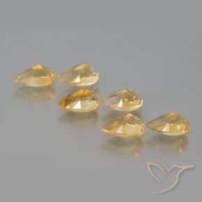 Citrine Gemstones in 8 x 5 mm (calibrated) Size for Sale, Citrine Stones in Golden Color