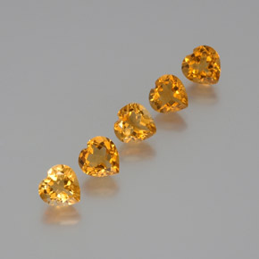 1.2ct Heart Facet Yellow Golden Citrine for sale thumb image of 1.2ct Heart Facet Yellow Golden Citrine (ID: 371802)