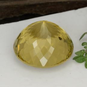 Citrine Gemstone in 19.9 mm Size for Sale, Citrine Stone in Yellow Golden Color