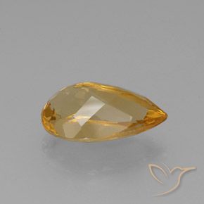 Citrine Gemstone in 18.4 x 11.5 mm Size for Sale, Citrine Stone in Golden Color