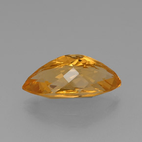 Citrine Gemstone in 20.8 x 10.8 mm Size for Sale, Citrine Stone in Yellow Golden Color