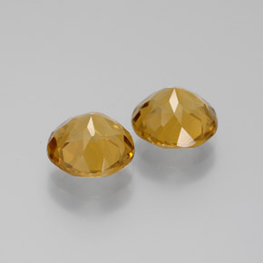 Citrine Gemstones in 9 mm (calibrated) Size for Sale, Citrine Stones in Yellow Golden Color