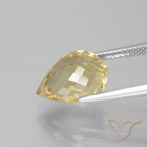 Citrine Gemstone in 12 x 8 mm (calibrated) Size for Sale, Citrine Stone in Golden Color