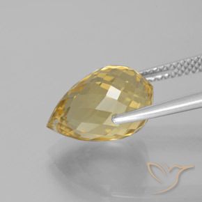 Citrine Gemstone in 13.2 x 8.6 mm Size for Sale, Citrine Stone in Golden Color