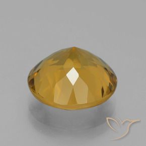 Citrine Gemstone in 12 mm (calibrated) Size for Sale, Citrine Stone in Gold Color
