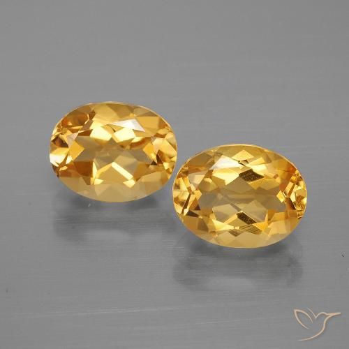 3.63 ct Yellow Citrine, 9.1 x 7 mm Oval Cut From Brazil, Photo A