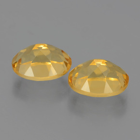 Citrine Gemstone in 9 x 7 mm (calibrated) Size for Sale, Citrine Stone in Yellow Golden Color