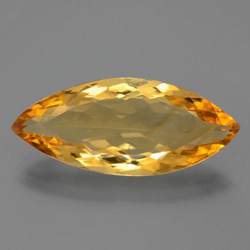 Naranja dorado Citrina Gema - 10.1ct Forma marquesa (ID: 397303)