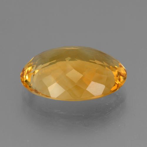 Citrine Gemstone in 20.9 x 15.8 mm Size for Sale, Citrine Stone in Dark Orange-Gold Color