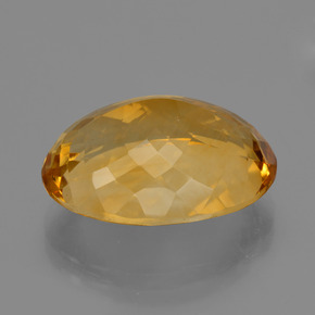Citrine Gemstone in 20 x 15 mm (calibrated) Size for Sale, Citrine Stone in Deep Orange-Gold Color
