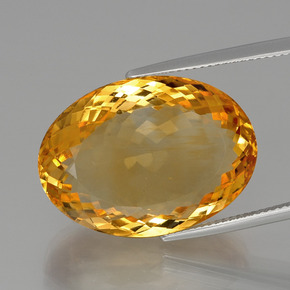 31.9ct Oval Facet Yellow Golden Citrine Gem for sale 31.9ct Oval Facet Yellow Golden Citrine Gem (ID: 397541)