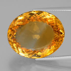 29.9ct Oval Portuguese-Cut Yellow Golden Citrine for sale thumb image of 29.9ct Oval Portuguese-Cut Yellow Golden Citrine (ID: 397559)