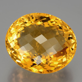 30.3ct Oval Checkerboard Yellow Golden Citrine for sale thumb image of 30.3ct Oval Checkerboard Yellow Golden Citrine (ID: 397567)