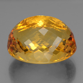 Citrine Gemstone in 24.2 x 19.7 mm Size for Sale, Citrine Stone in Yellow Golden Color