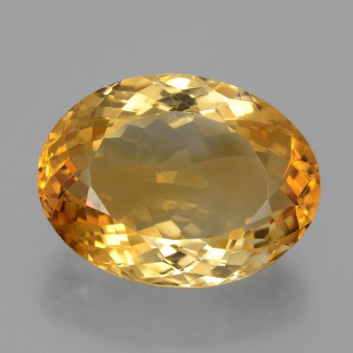 Deep Golden Orange Citrino Gem - 13.4ct Ovale sfaccettato (ID: 397648)