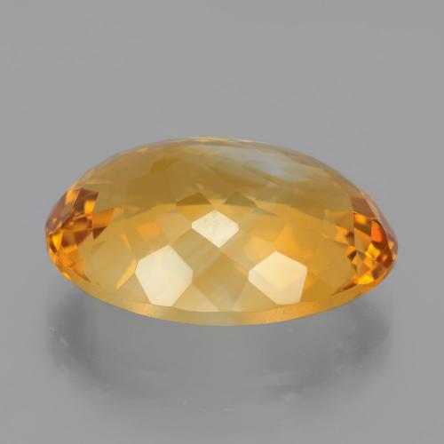 Citrine Gemstone in 18.7 x 14.1 mm Size for Sale, Citrine Stone in Deep Golden Orange Color