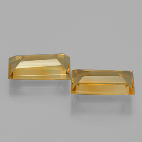 Citrine Gemstone in 11.6 x 6.1 mm Size for Sale, Citrine Stone in Yellow Golden Color