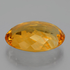 Citrine Gemstone in 20 x 14.2 mm Size for Sale, Citrine Stone in Gold Color