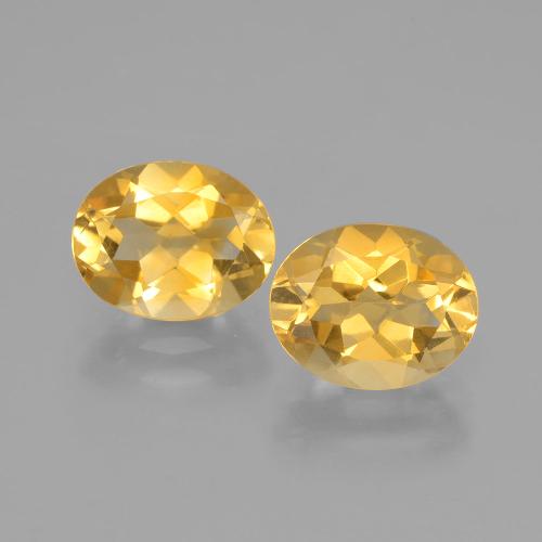 Bright Gold Citrine Gem - 1.8ct Oval Facet (ID: 398058)