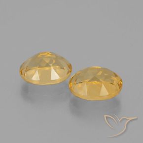 Citrine Gemstones in 9 x 7 mm (calibrated) Size for Sale, Citrine Stones in Orange-Gold Color