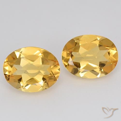 3.26 ct Yellow Citrine, 9.1 x 7 mm Oval Cut From Brazil, Photo A