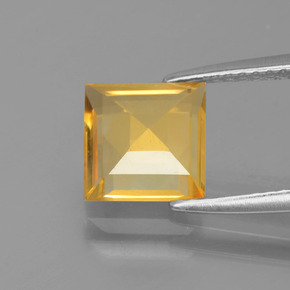 Citrine Gemstone in 7.6 x 7.5 mm Size for Sale, Citrine Stone in Yellow Golden Color