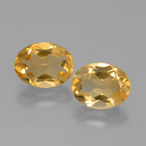Gold Citrine Gem - 1.6ct Oval Facet (ID: 398547)