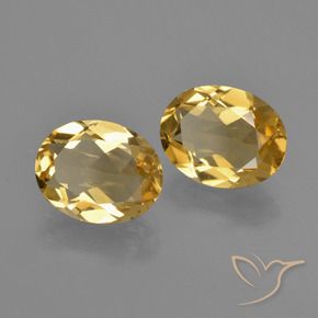 2.98 ctw Golden Citrine Stones, Natural Citrine in Oval Facet Shape for Sale