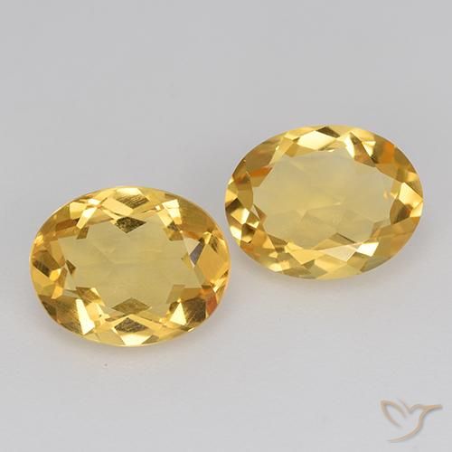 2.81ctw Natural Medium Golden Citrine, Oval, VVS-VS
