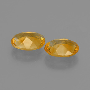Citrine Gemstones in 9 x 7 mm (calibrated) Size for Sale, Citrine Stones in Yellow Golden Color