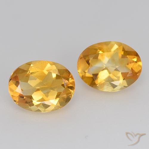 3.02ctw Natural Deep Golden Orange Citrine, Oval, VS