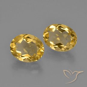 2.80 ctw Golden Citrine Stones, Natural Citrine in Oval Facet Shape for Sale