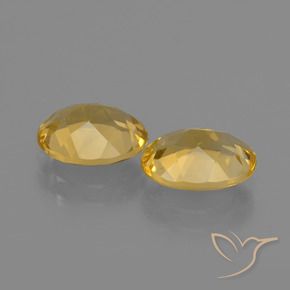 Citrine Gemstones in 8.6 x 7 mm Size for Sale, Citrine Stones in Golden Color