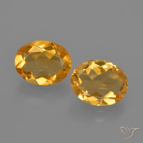 2.78 ct Yellow Citrine, 8.8 x 7 mm Oval Cut From Brazil, Photo A