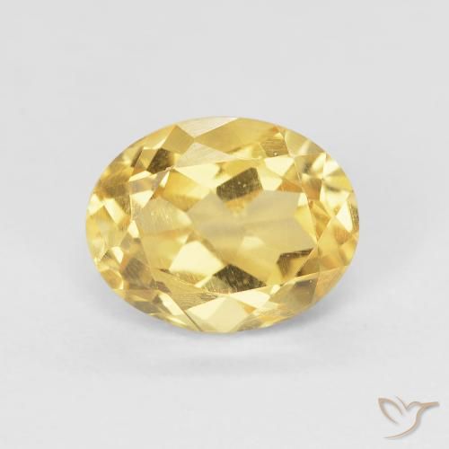 2.12ct Natural Gold Citrine, Oval, VVS-VS