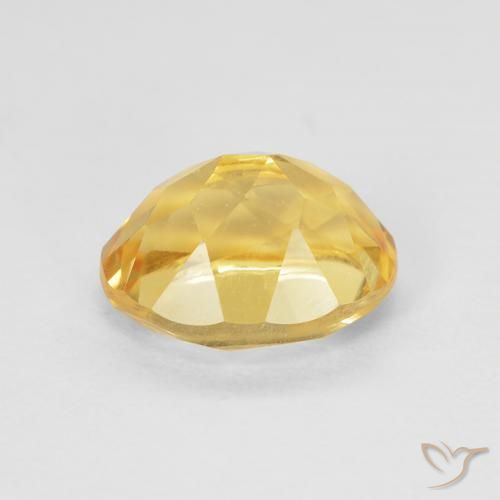 Citrine Gemstone in 9.2 x 7.3 mm Size for Sale, Citrine Stone in Gold Color