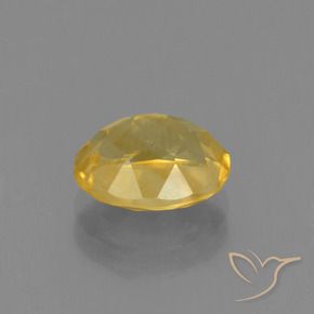 Citrine Gemstone in 9 x 7.3 mm Size for Sale, Citrine Stone in Golden Orange Color