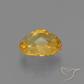Citrine Gemstone in 9.2 x 7.3 mm Size for Sale, Citrine Stone in Dark Golden Color
