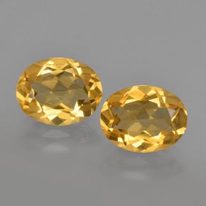 Deep Golden Orange Citrin Edelstein - 1.6ct Oval facettiert (ID: 413458)