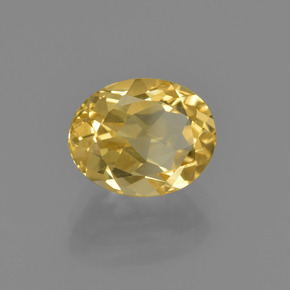 2.09 ct Golden Citrine Stone, Natural Citrine in Oval Facet Shape for Sale
