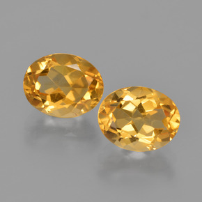 Deep Golden Orange Citrine Gem - 1.8ct Oval Facet (ID: 413526)