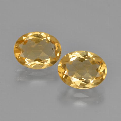 Golden Citrine Gem - 1.5ct Oval Facet (ID: 413532)