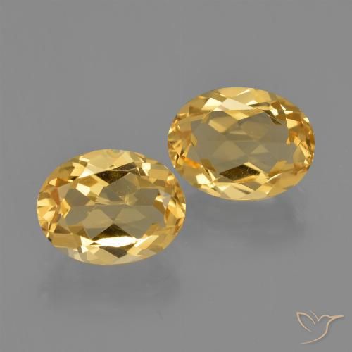 Golden Citrine Gem - 1.7ct Oval Facet (ID: 413609)