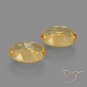 Citrine Gemstones in 9 x 7 mm (calibrated) Size for Sale, Citrine Stones in Golden Color