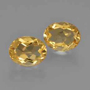 Deep Golden Orange Citrine Gem - 1.9ct Oval Facet (ID: 413613)